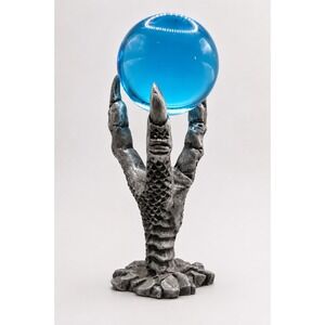 Sunglo‎ Dragon Claw Blue Glass Crystal Ball Fantasy Vtg Collectible Signed 1993